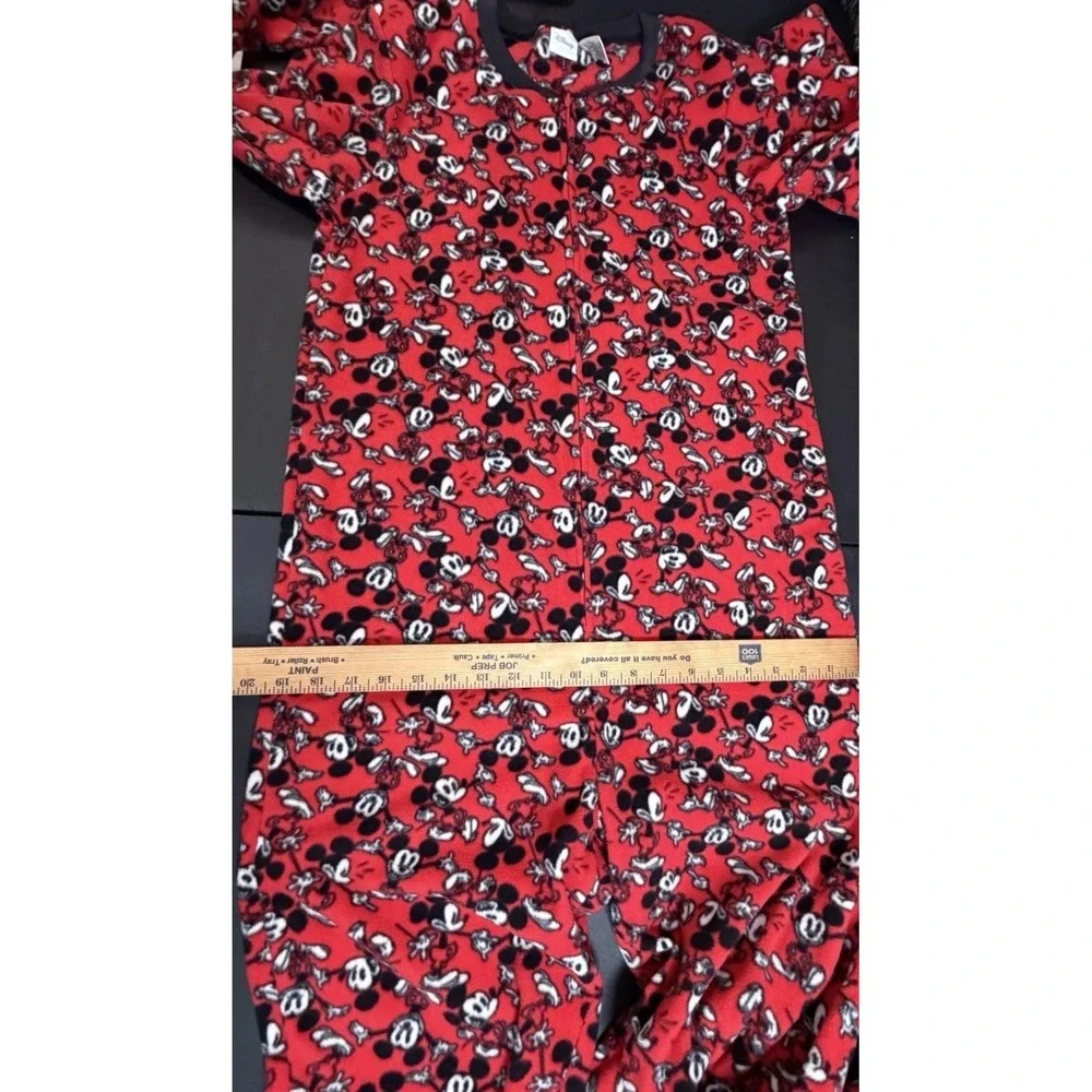 Disney Mickey Mouse Red Footed Pajamas Women's Small Gently Used - Picture 13 of 15